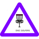download Disc Golf Roadsign clipart image with 270 hue color