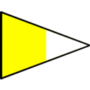 download Signal Flag Alt 2nd clipart image with 180 hue color