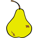 download Simple Fruit Pear clipart image with 0 hue color