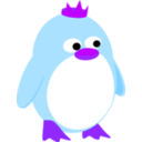 download Princess Penguin clipart image with 225 hue color