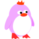download Princess Penguin clipart image with 315 hue color