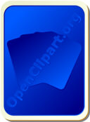 Card Backs Silhouette Blue