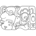 download Simbolo Maya 02 clipart image with 0 hue color