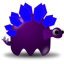 download Padepokan Stegosaurus clipart image with 225 hue color