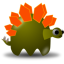 download Padepokan Stegosaurus clipart image with 0 hue color