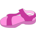 download Sandal clipart image with 270 hue color