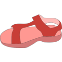 download Sandal clipart image with 315 hue color