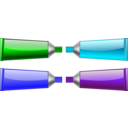 download Color Tube Green Blue Purple Cyan clipart image with 0 hue color