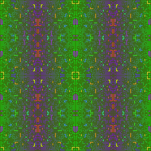 Muster Labyrinth Endloskachel