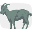 download Goat clipart image with 180 hue color