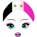 download Pretty Syrian Girl Smiley Emoticon clipart image with 315 hue color
