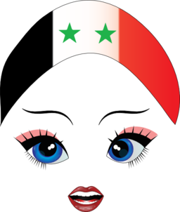 Pretty Syrian Girl Smiley Emoticon