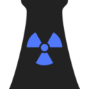download Nuclear Power Plant Symbol 1 clipart image with 180 hue color