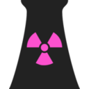 download Nuclear Power Plant Symbol 1 clipart image with 270 hue color