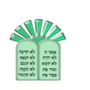 download Ten Commandments clipart image with 90 hue color