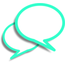 download Callout Chat clipart image with 315 hue color