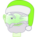 download Santa Winking 1 clipart image with 90 hue color