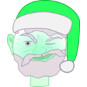 download Santa Winking 1 clipart image with 135 hue color