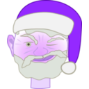download Santa Winking 1 clipart image with 270 hue color