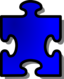 Blue Jigsaw Piecev13