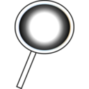 download Magnifying Glass Icon clipart image with 180 hue color