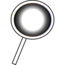 download Magnifying Glass Icon clipart image with 0 hue color