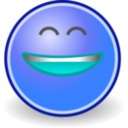 download Tango Face Smile Big clipart image with 180 hue color