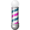 download Barber Pole clipart image with 315 hue color