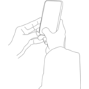 download Cell Hand2 clipart image with 0 hue color