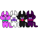 download Cartoon Cats clipart image with 270 hue color