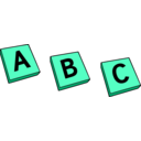 download Abc clipart image with 135 hue color