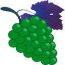download Grape clipart image with 180 hue color