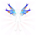 download Wings clipart image with 180 hue color
