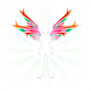 download Wings clipart image with 315 hue color