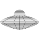 download Flying Saucer Platillo Volador clipart image with 90 hue color
