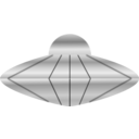download Flying Saucer Platillo Volador clipart image with 0 hue color