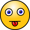 download Emoticons Tongue Out clipart image with 0 hue color