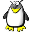 download Penguin clipart image with 0 hue color