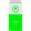 download Orange Juice Carton clipart image with 90 hue color