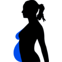 download Pregnancy Silhouet clipart image with 270 hue color
