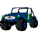 download Toyota Land Cruiser clipart image with 90 hue color
