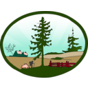 download Country Scene Redone clipart image with 315 hue color