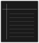 Monochrome Word Processor Icon