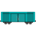 download Train Waggon clipart image with 180 hue color
