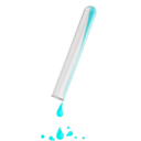 download Test Tube Dripping clipart image with 135 hue color