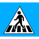 download Crossing Traffic Sign clipart image with 315 hue color