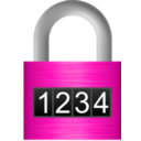 download Combination Lock clipart image with 270 hue color