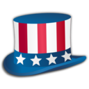 download 4th July Hat clipart image with 0 hue color