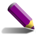 download Violet Pencil clipart image with 0 hue color
