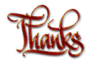 Thanks Textured Digital Calligraphy